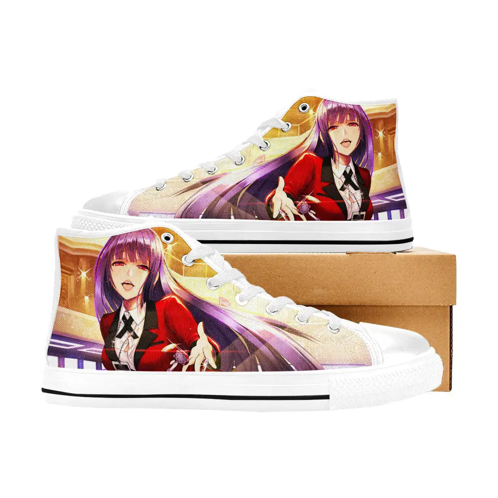 Kakegurui Compulsive Gambler Jabami Yumeko Custom High Top Sneakers Shoes