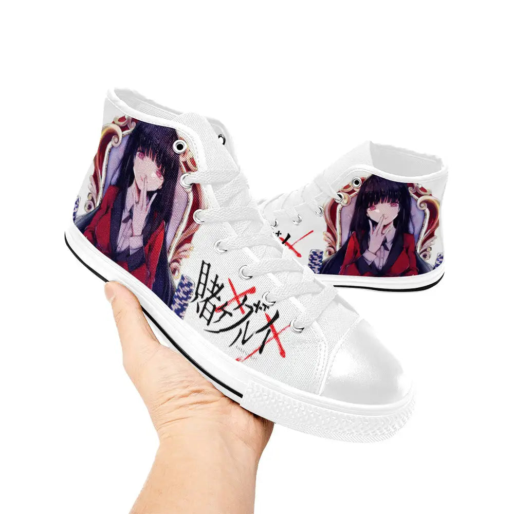 Kakegurui Compulsive Gambler Jabami Yumeko Custom High Top Sneakers Shoes