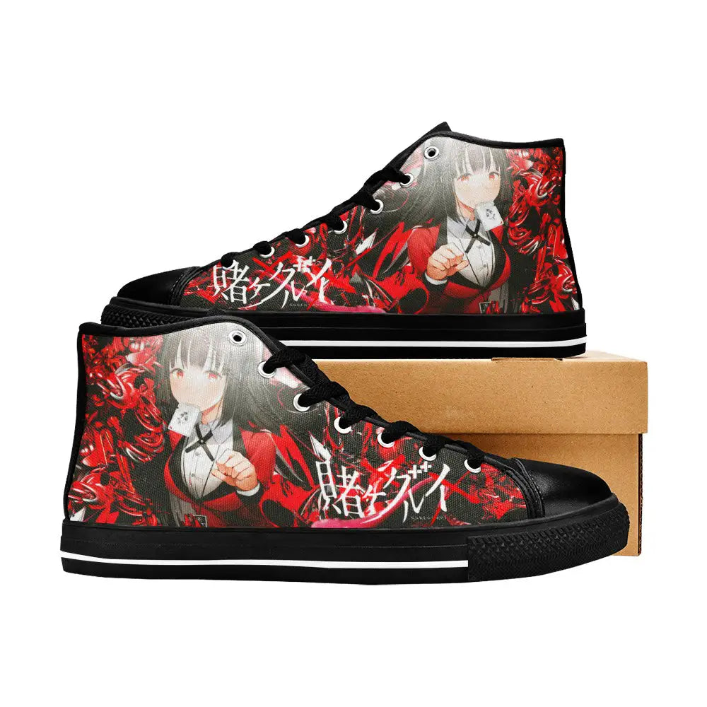 Kakegurui Compulsive Gambler Jabami Yumeko Custom High Top Sneakers Shoes