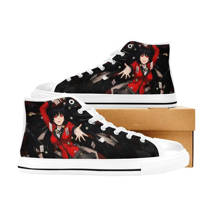 Kakegurui Compulsive Gambler Jabami Yumeko Custom High Top Sneakers Shoes