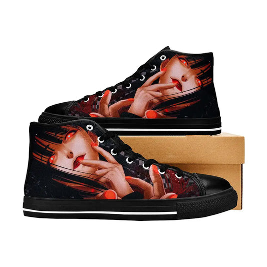 Kakegurui Compulsive Gambler Jabami Yumeko Custom High Top Sneakers Shoes