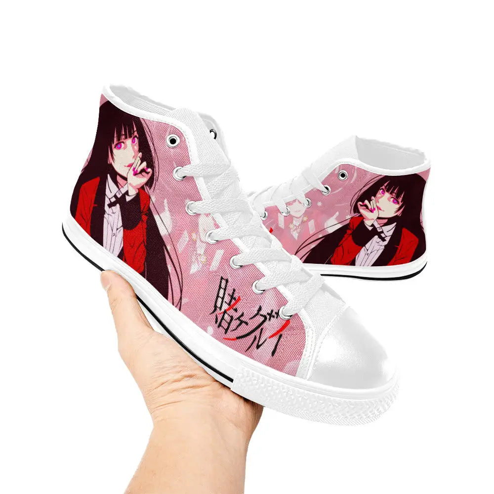 Kakegurui Compulsive Gambler Jabami Yumeko Custom High Top Sneakers Shoes