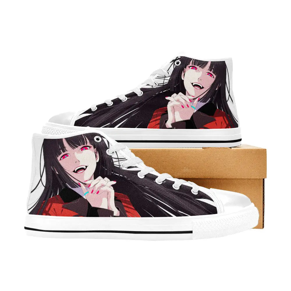 Kakegurui Compulsive Gambler Jabami Yumeko Custom High Top Sneakers Shoes