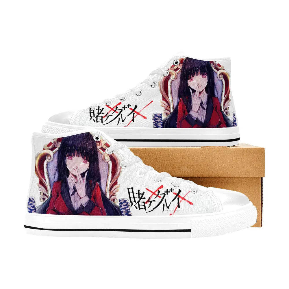 Kakegurui Compulsive Gambler Jabami Yumeko Custom High Top Sneakers Shoes