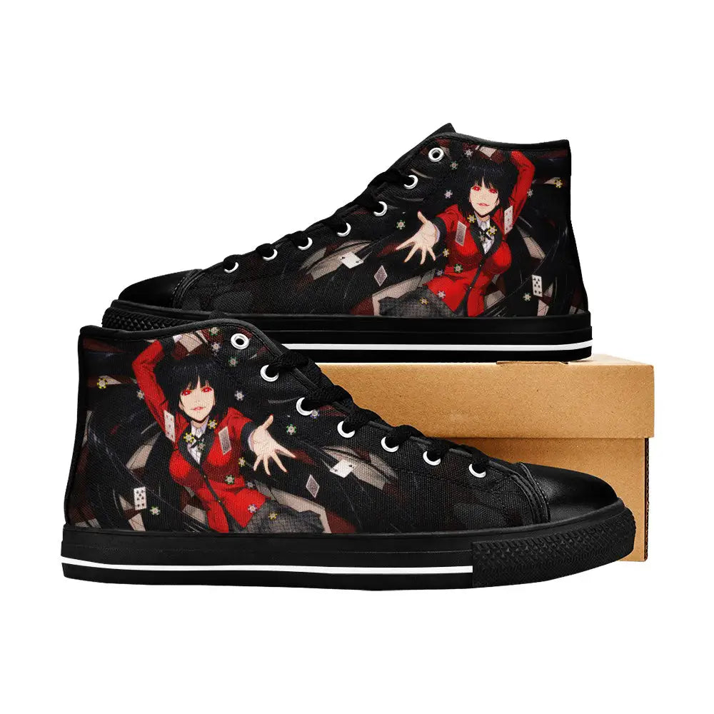 Kakegurui Compulsive Gambler Jabami Yumeko Custom High Top Sneakers Shoes