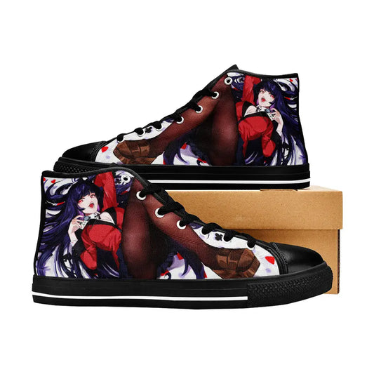 Kakegurui Compulsive Gambler Jabami Yumeko Custom High Top Sneakers Shoes