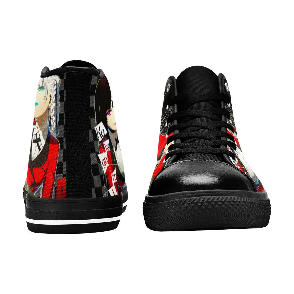 Kakegurui Compulsive Gambler Jabami Yumeko Kirari Custom High Top Sneakers Shoes