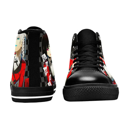 Kakegurui Compulsive Gambler Jabami Yumeko Kirari Custom High Top Sneakers Shoes