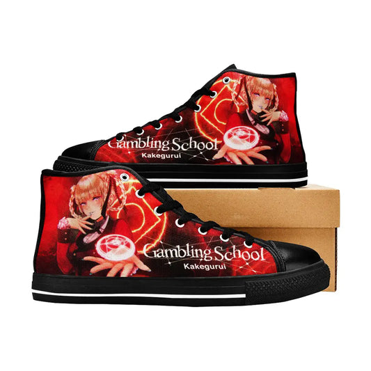 Kakegurui Compulsive Gambler Kirari Momobami Custom High Top Sneakers Shoes