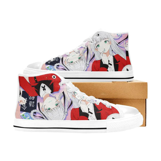 Kakegurui Compulsive Gambler Kirari Ririka Momobami Custom High Top Sneakers Shoes