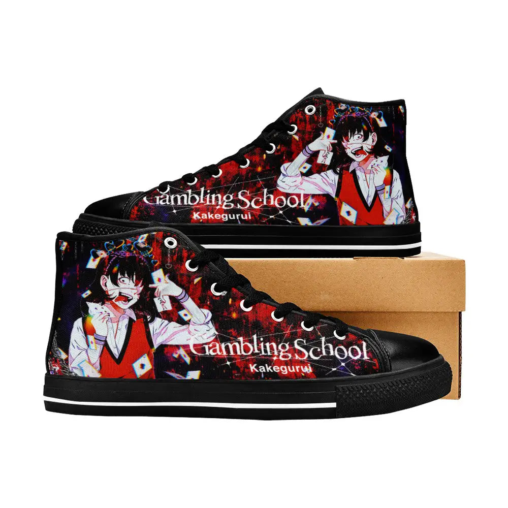 Kakegurui Compulsive Gambler Midari Ikishima Custom High Top Sneakers Shoes