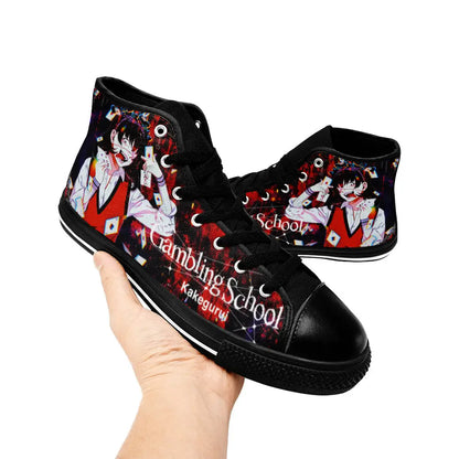 Kakegurui Compulsive Gambler Midari Ikishima Custom High Top Sneakers Shoes