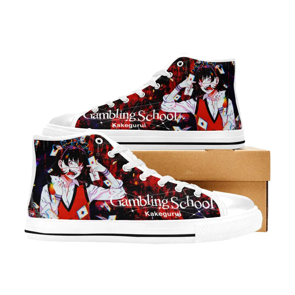 Kakegurui Compulsive Gambler Midari Ikishima Custom High Top Sneakers Shoes