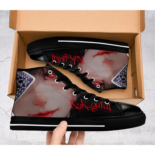 Kakegurui Compulsive Gambler Yumeko Jabami Custom High Top Sneakers for Adults, Kids, Men and Women | Anucustoms