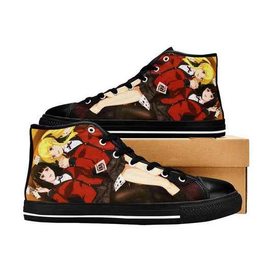 Kakegurui Compulsive Gambler Yumeko Mary Custom High Top Sneakers Shoes