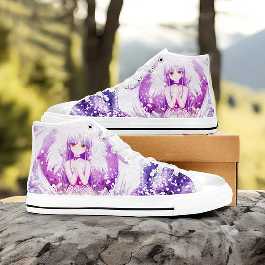 Kanade Angel Beats Shoes High Top Sneakers for Kids and Adults