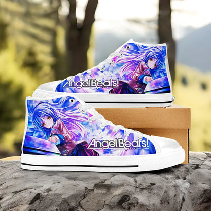 Kanade Angel Beats Custom High Top Sneakers Shoes