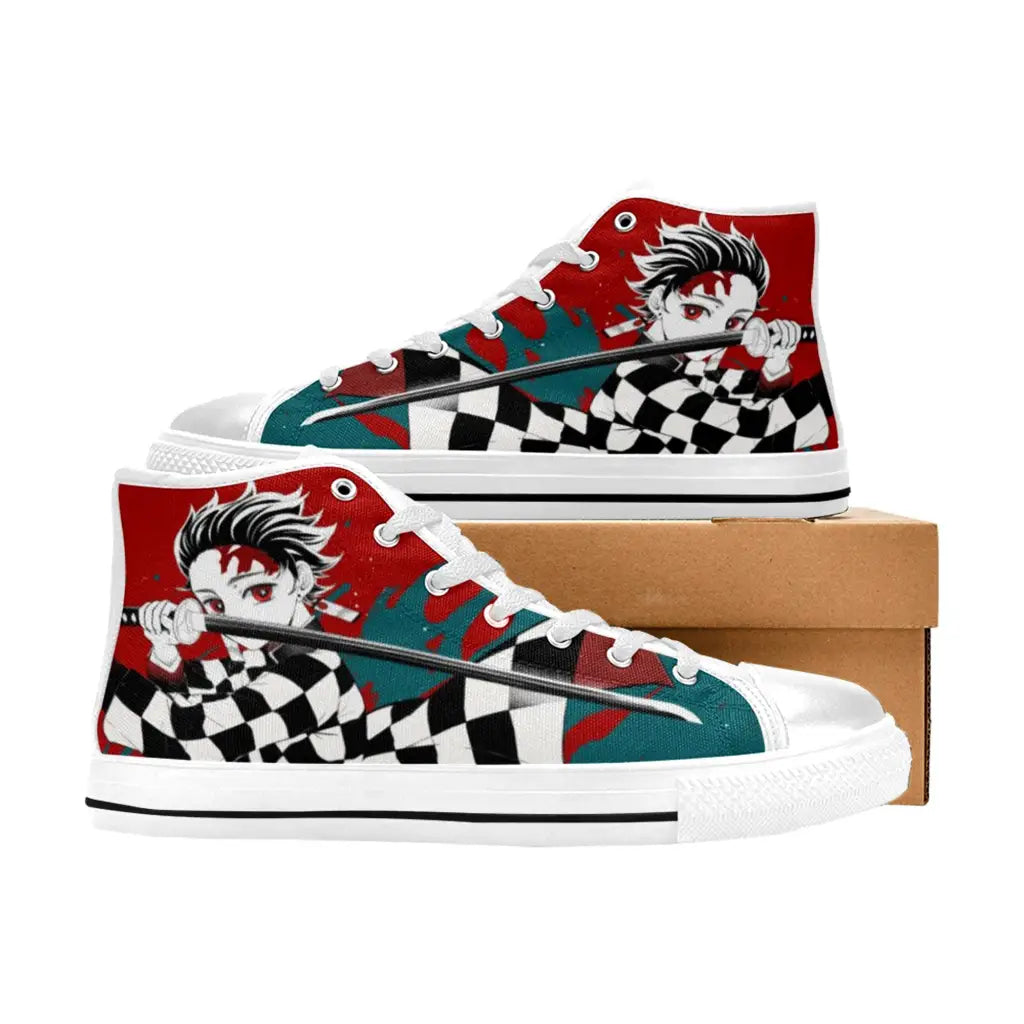 Kimetsu no yaiba Demon Slayer Kamado Tanjiro Shoes High Top Sneakers