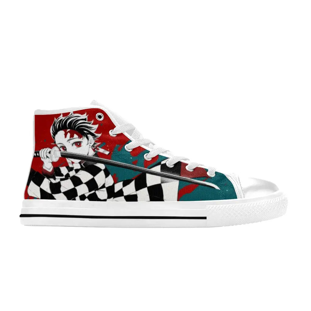 Kimetsu no yaiba Demon Slayer Kamado Tanjiro Shoes High Top Sneakers