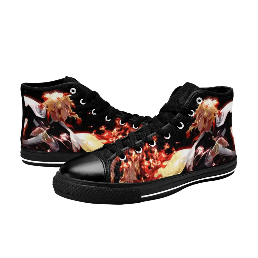 Kimetsu no yaiba Demon Slayer Kyojuro Rengoku Shoes High Top Sneakers