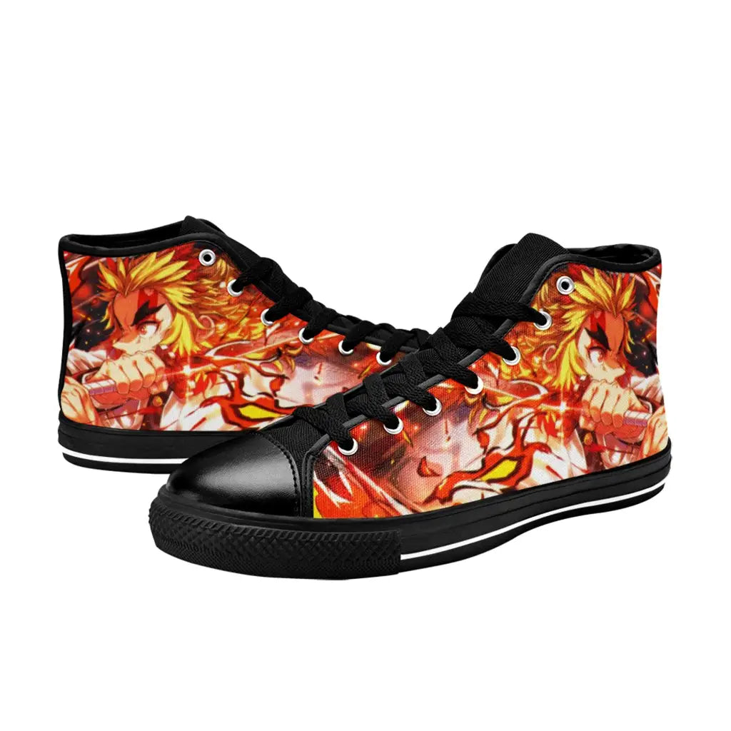 Kimetsu no yaiba Demon Slayer Kyojuro Rengoku Shoes High Top Sneakers