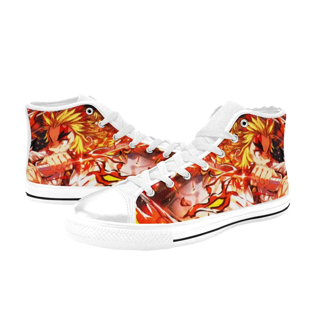 Kimetsu no yaiba Demon Slayer Kyojuro Rengoku Shoes High Top Sneakers