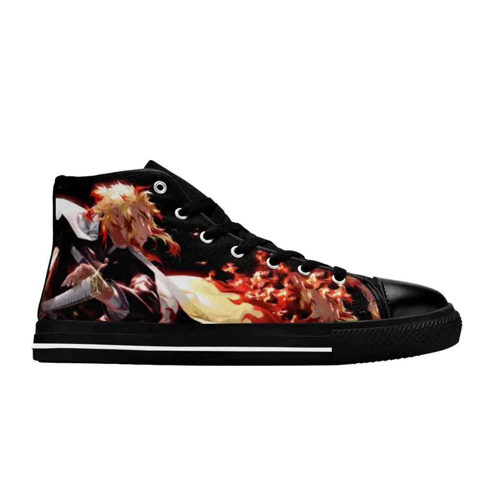 Kimetsu no yaiba Demon Slayer Kyojuro Rengoku Shoes High Top Sneakers