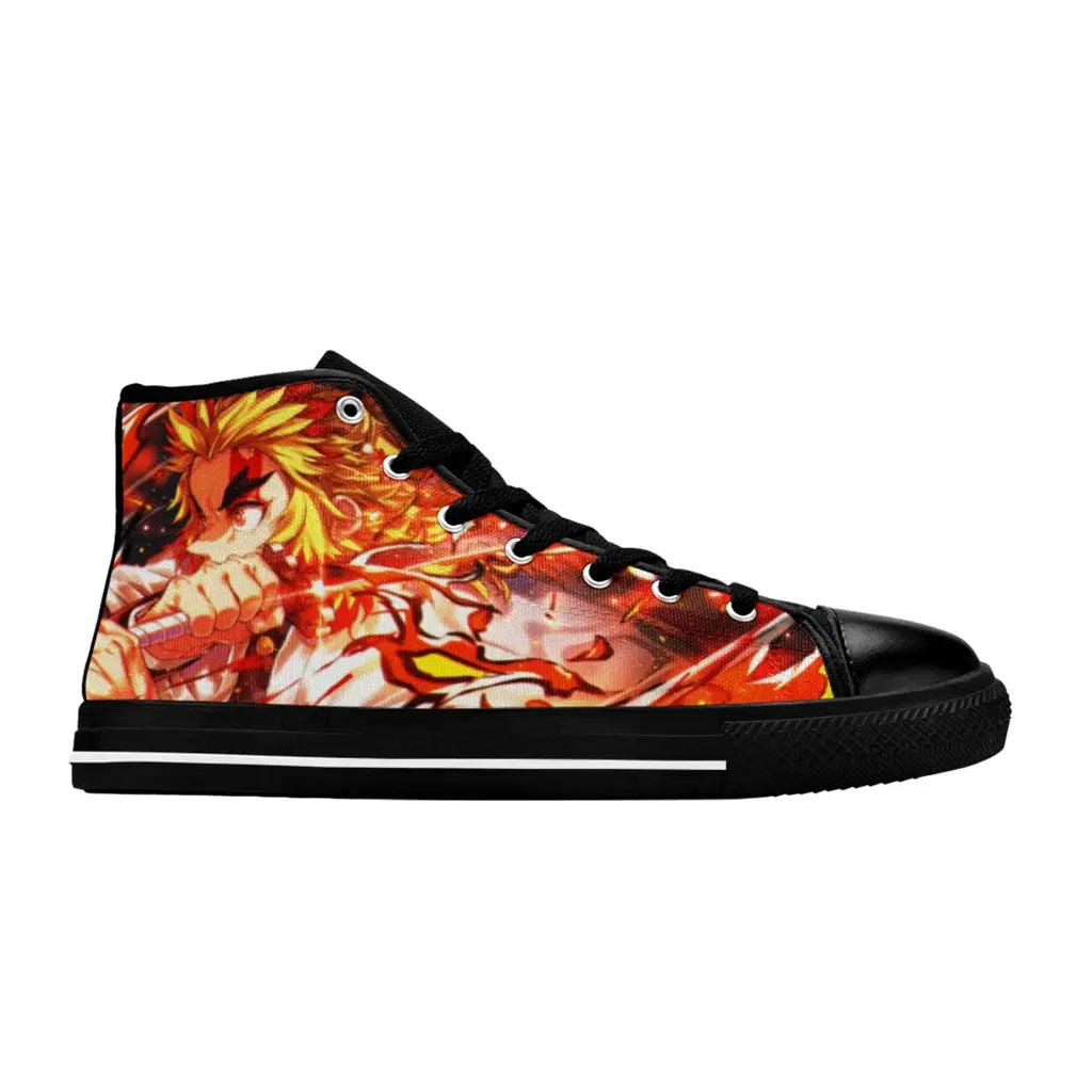 Kimetsu no yaiba Demon Slayer Kyojuro Rengoku Shoes High Top Sneakers