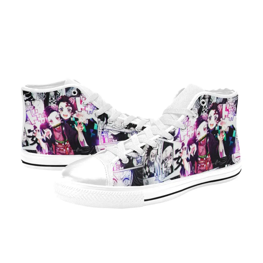 Kimetsu no yaiba Demon Slayer Nezuko Tanjiro Kamado Shoes High Top Sneakers