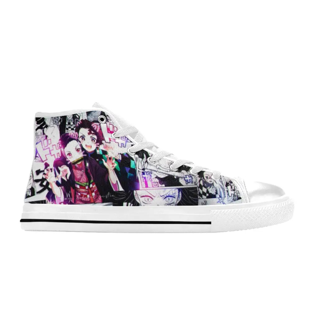 Kimetsu no yaiba Demon Slayer Nezuko Tanjiro Kamado Shoes High Top Sneakers