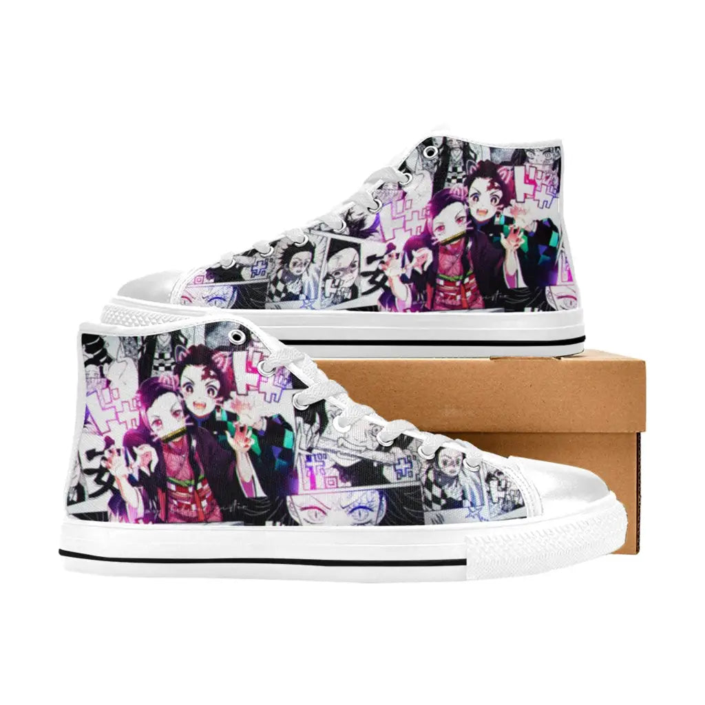 Kimetsu no yaiba Demon Slayer Nezuko Tanjiro Kamado Shoes High Top Sneakers