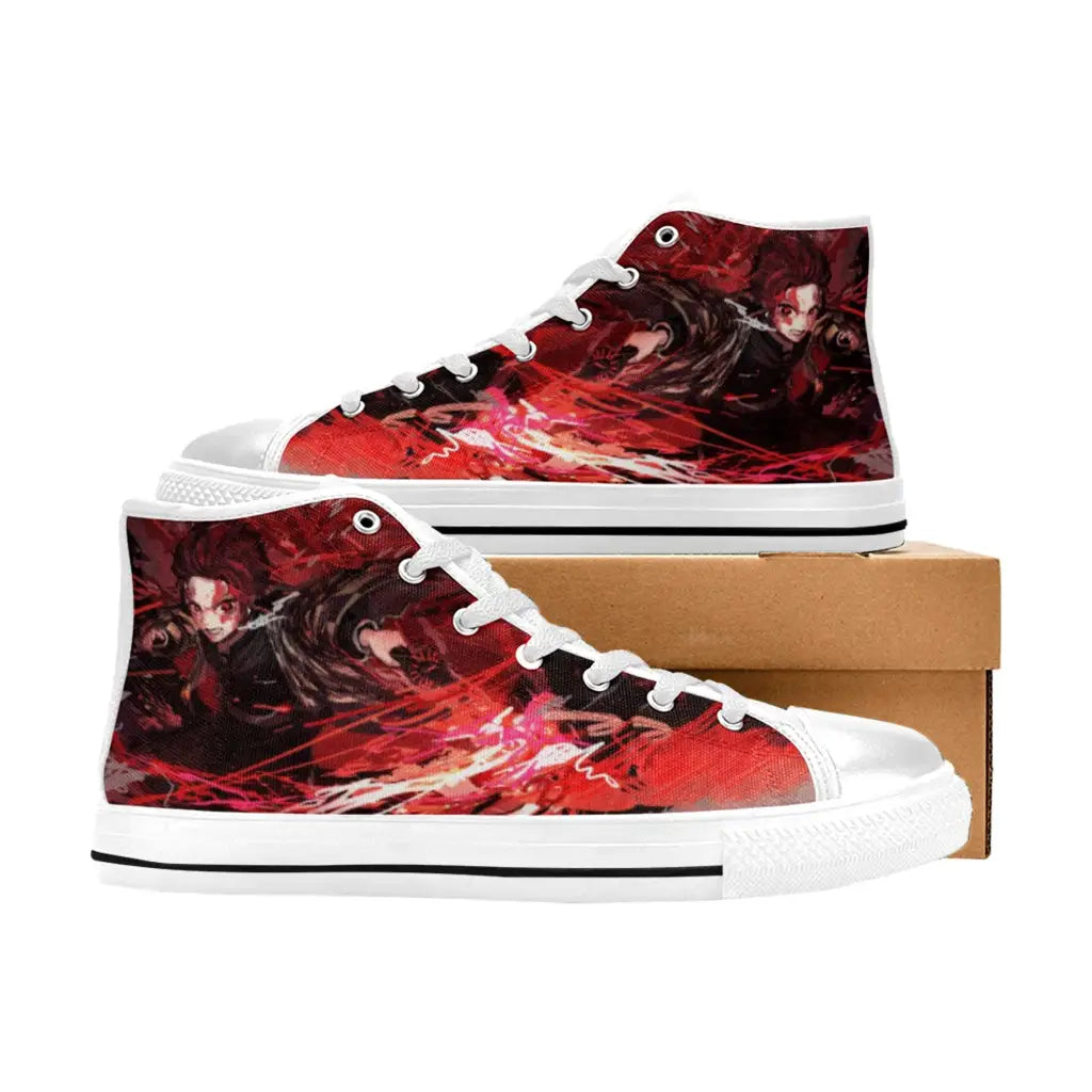 Kimetsu no yaiba Demon Slayer Tanjiro Kamado Shoes High Top Sneakers