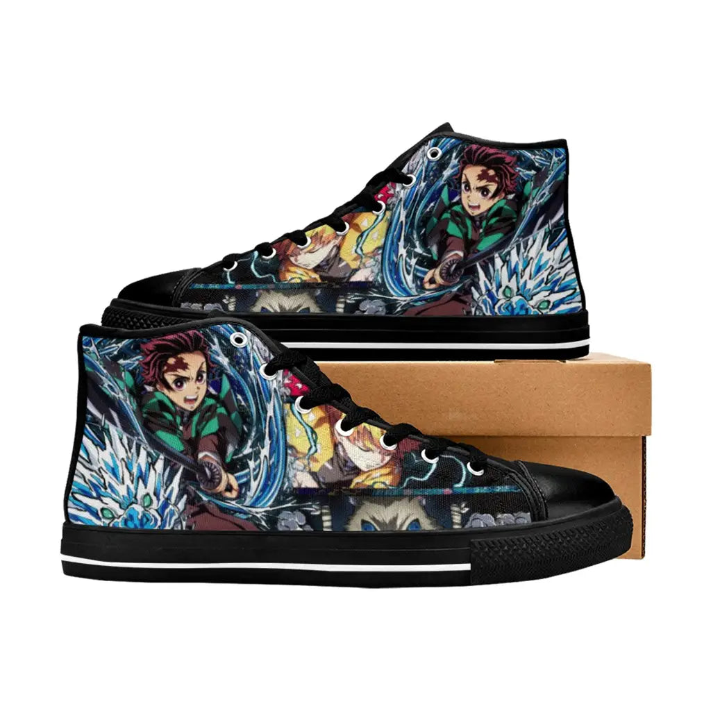 Kimetsu no yaiba Demon Slayer Tanjiro Kamado Team Shoes High Top Sneakers