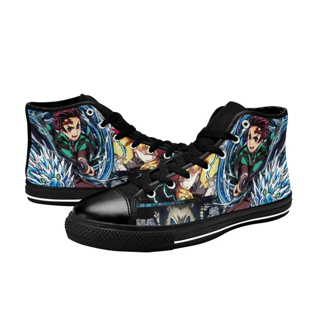 Kimetsu no yaiba Demon Slayer Tanjiro Kamado Team Shoes High Top Sneakers