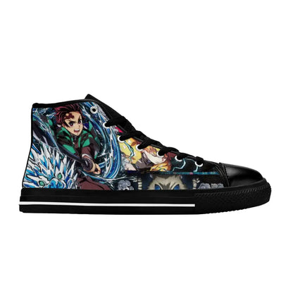 Kimetsu no yaiba Demon Slayer Tanjiro Kamado Team Shoes High Top Sneakers