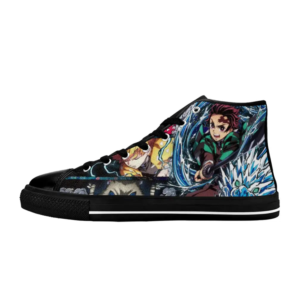 Kimetsu no yaiba Demon Slayer Tanjiro Kamado Team Shoes High Top Sneakers