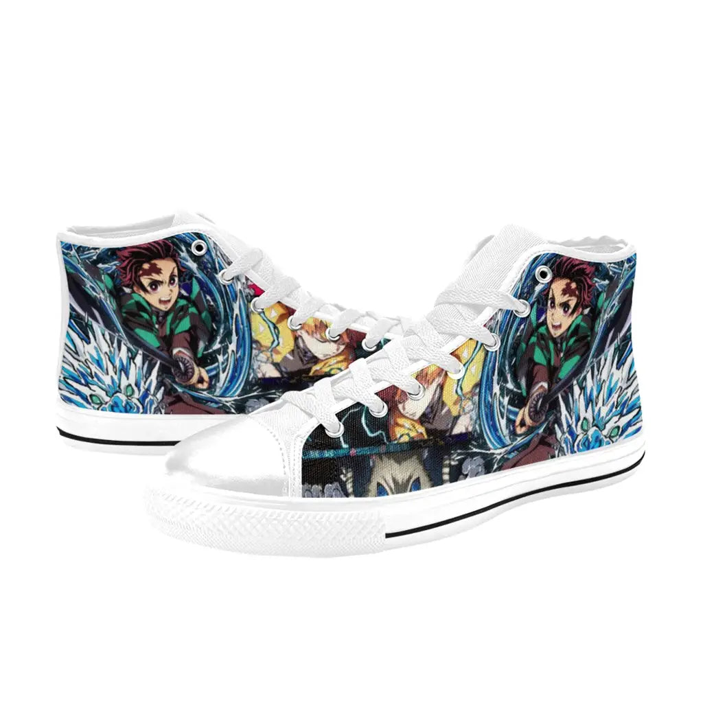 Kimetsu no yaiba Demon Slayer Tanjiro Kamado Team Shoes High Top Sneakers