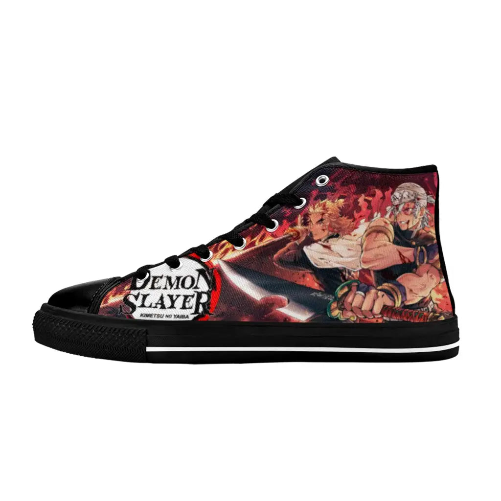 Kimetsu no yaiba Demon Slayer Tengen Uzui Rengoku Shoes High Top Sneakers