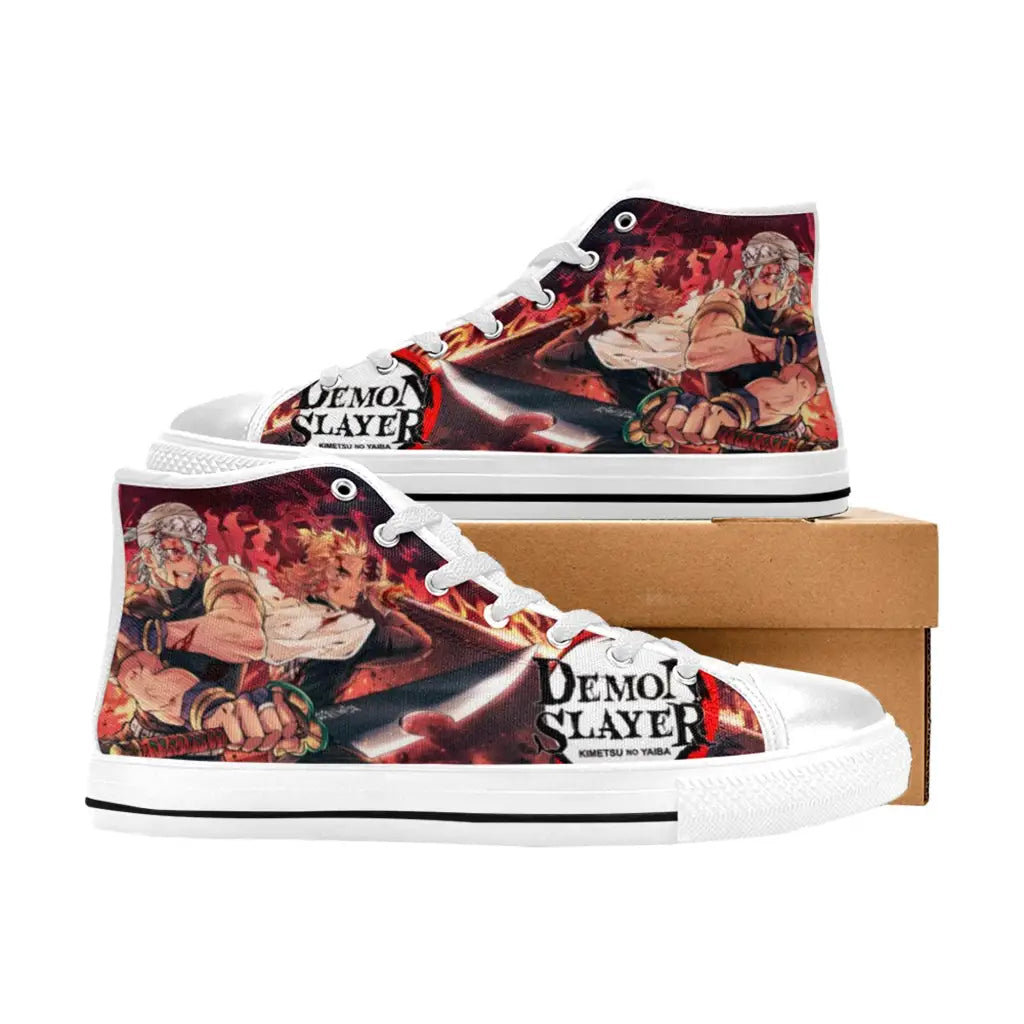 Kimetsu no yaiba Demon Slayer Tengen Uzui Rengoku Shoes High Top Sneakers