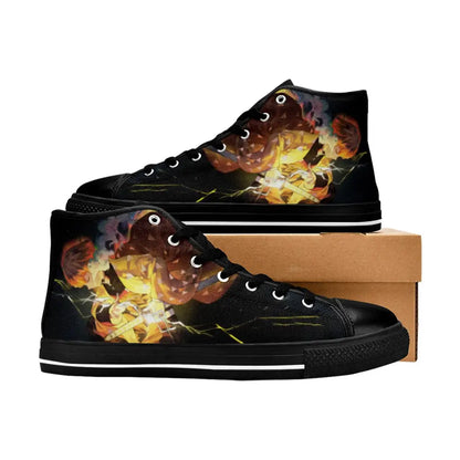 Kimetsu no yaiba Demon Slayer Zenitsu Agatsuma Shoes High Top Sneakers