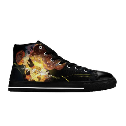 Kimetsu no yaiba Demon Slayer Zenitsu Agatsuma Shoes High Top Sneakers