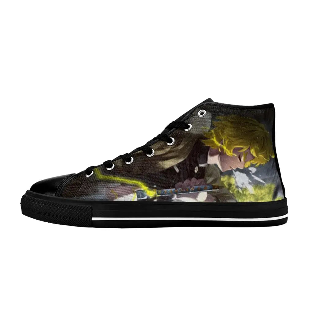 Kimetsu no yaiba Demon Slayer Zenitsu Agatsuma Shoes High Top Sneakers