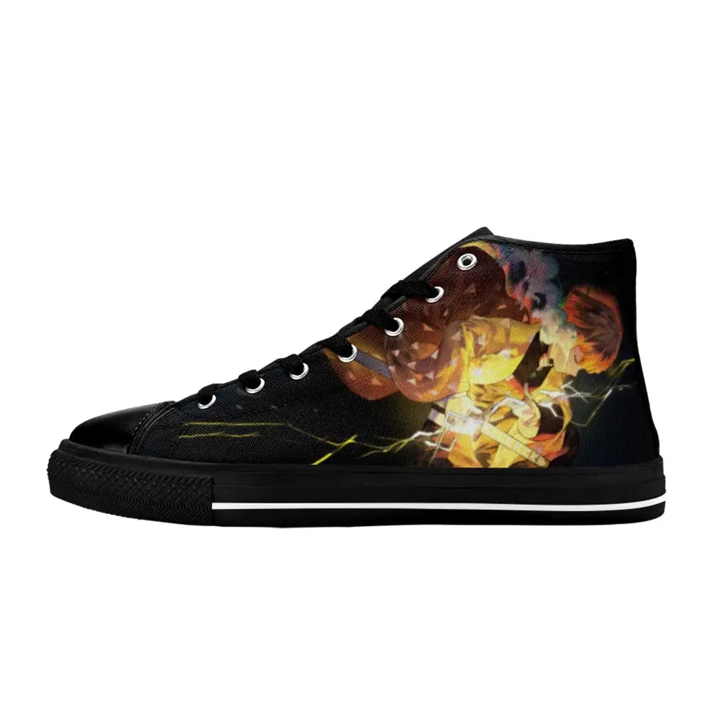 Kimetsu no yaiba Demon Slayer Zenitsu Agatsuma Shoes High Top Sneakers