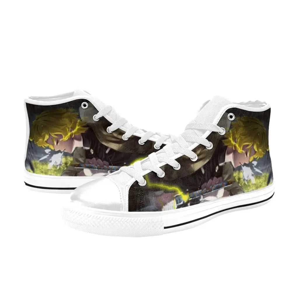 Kimetsu no yaiba Demon Slayer Zenitsu Agatsuma Shoes High Top Sneakers