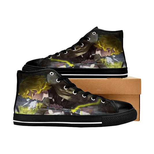 Kimetsu no yaiba Demon Slayer Zenitsu Agatsuma Shoes High Top Sneakers