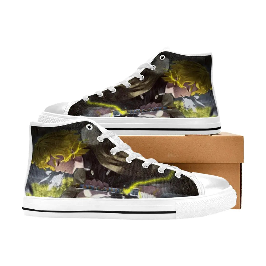 Kimetsu no yaiba Demon Slayer Zenitsu Agatsuma Shoes High Top Sneakers