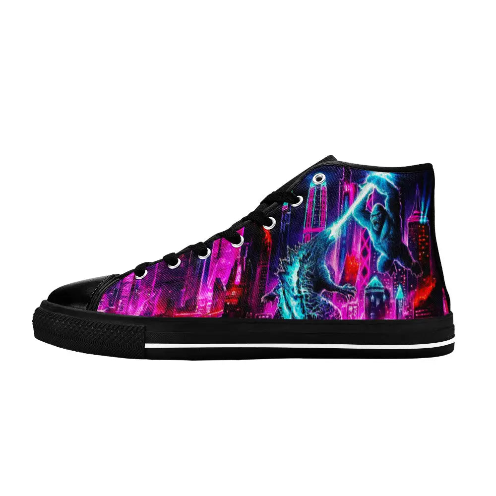 Kong vs Godzilla King of the Monsters Custom High Top Sneakers Shoes