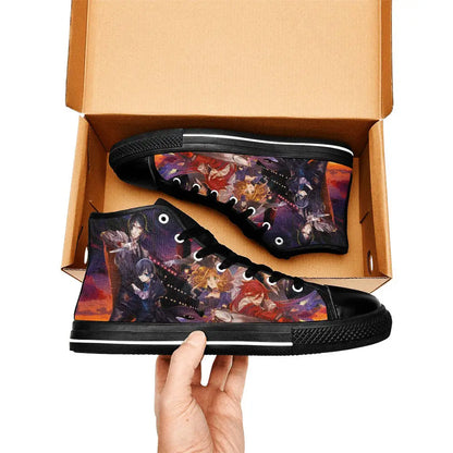 Kuroshitsuji Black Butler Custom High Top Sneakers Shoes