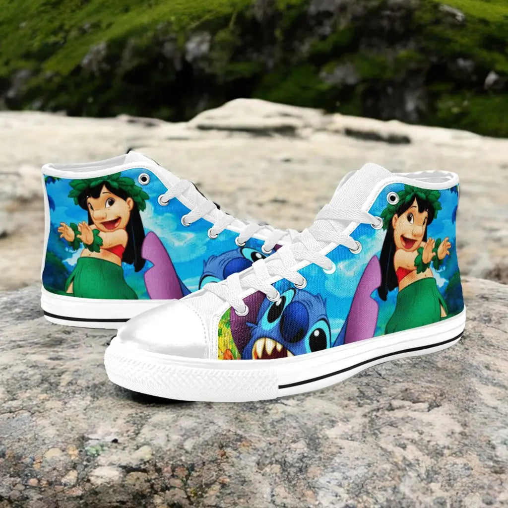 Lilo and Stitch Custom High Top Sneakers Shoes