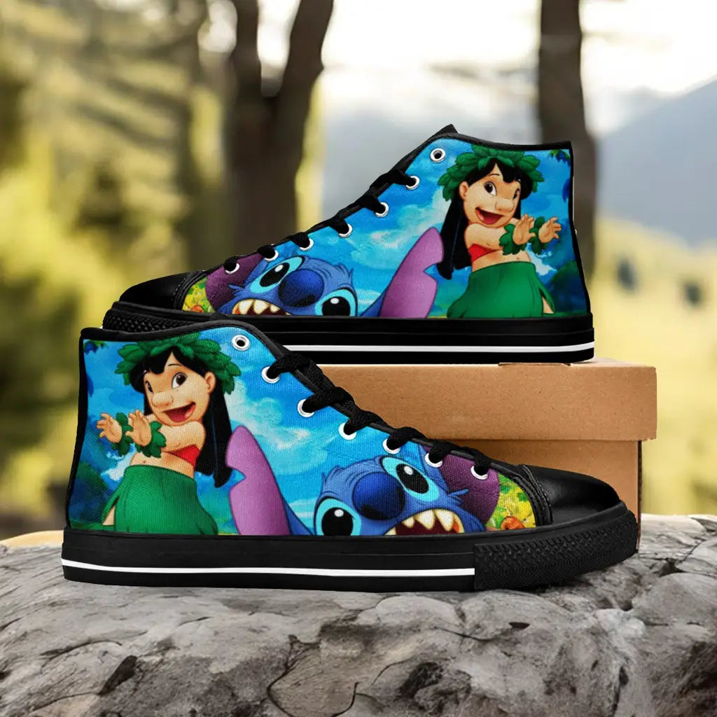 Lilo and Stitch Custom High Top Sneakers Shoes